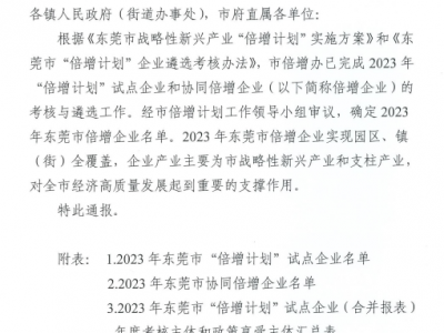 屢獲殊榮！國亨公司再次入選“倍增計劃”企業(yè)